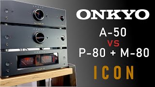 Video thumbnail for Onkyo ICON A-50 vs P-80 + M-80 - Porównanie modeli Wzmacniacz Przedwzmacniacz STEREO by Elektropunkt