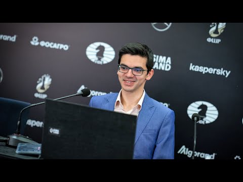 Round 11. Press conference with Anish Giri