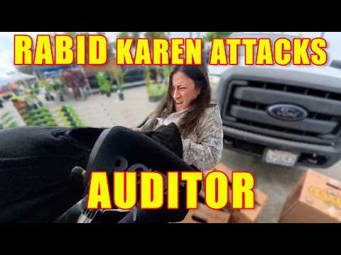 Rabid Karen Assualts Auditors. Crowd Turns On Auditor