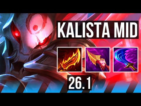KALISTA vs SYNDRA (MID) | EUW Diamond | 26.1
