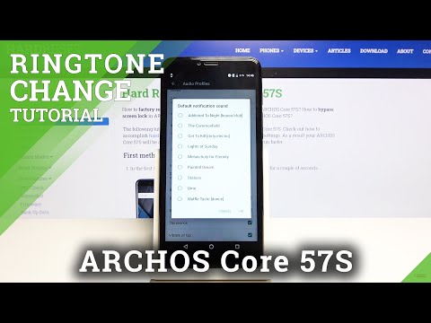 How to Change Ringtone in ARCHOS Core 57S?