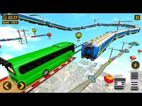Impossible bus stunt driving 2022 - Mega ramp Racing Driving simulator