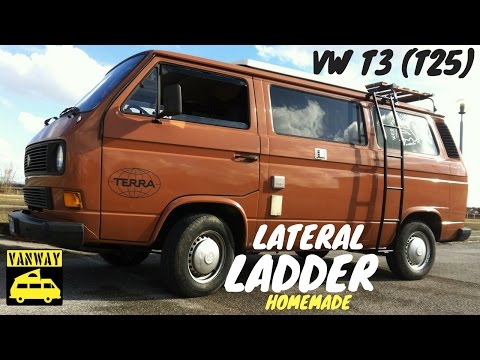 Homemade LATERAL LADDER for VW T3 (t25) vanagon