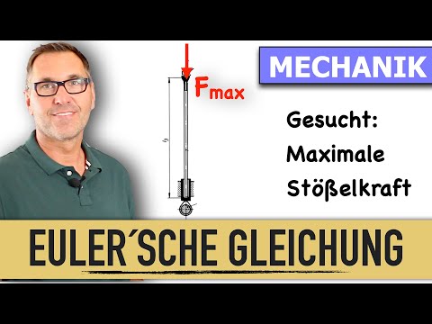 Knickung im Maschinenbau | Knicken einer Pleuelstange | Euler´sche Gleichung | Trägheitsradius