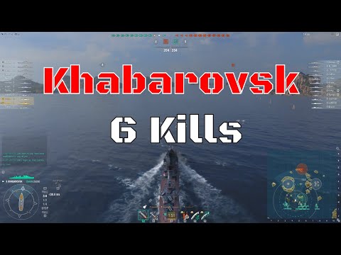 Khabarovsk T10 Soviet DD | 6 Kills | World of Warships