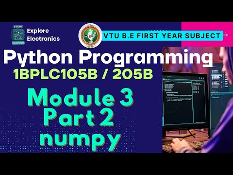 Module 3 Part 2 Numpy In Python