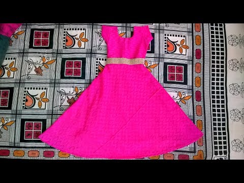 Full gown cutting and stitching easy method full video Video
