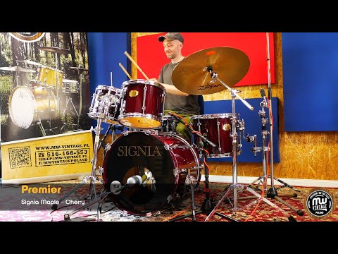 MW-Vintage.pl - Premier Signia Maple 20", 10", 12", 14" Cherry 4K