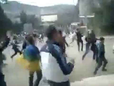 تيزي وزو | إشتباكات بين الأمن والمتظاهرين 2014.04.20