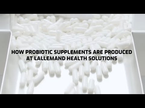 How probiotic supplements are produced at Lallemand Health Solutions