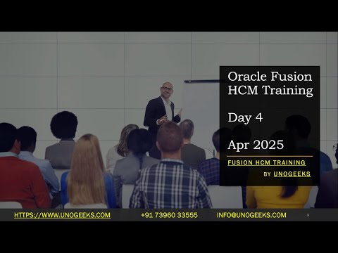 Oracle Fusion HCM Online Training with Certification & Job Assistance