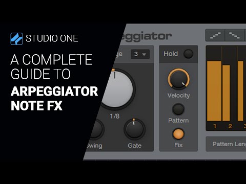 A guide to the Studio One ARPEGGIATOR - complete walkthrough tutorial