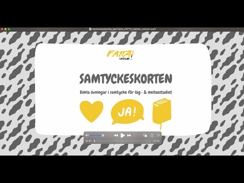 Samtyckeskorten - övningar som stärker ungas förmåga att förstå och skapa samtycke