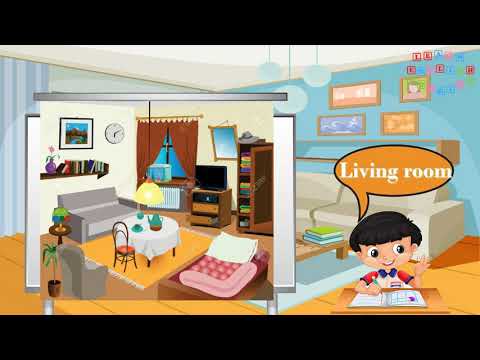 Kids vocabulary - Topic My House - Learn english for kids with flashcards
