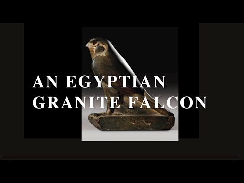 AN EGYPTIAN GRANITE FALCON PTOLEMAIC PERIOD | CIRCA 332-30 B.C. | PRIVATE COLLECTION |