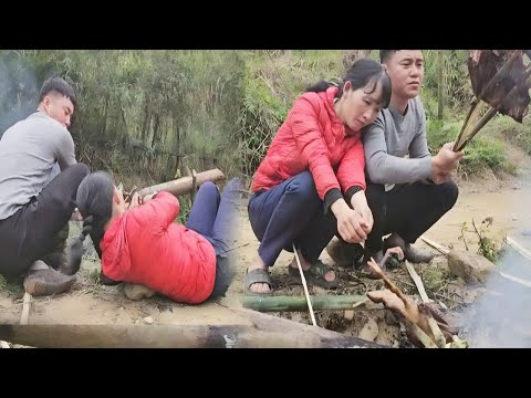 While helping Nam roast the duck, the girl's actions astonished him.