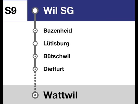 THB Ansagen » S9 Wil SG — Wattwil (2023) | SLBahnen