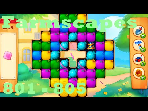 Farmscapes Level 801 - 805 HD Gameplay Walkthrough |  3 - match game | android | ios | pc | app