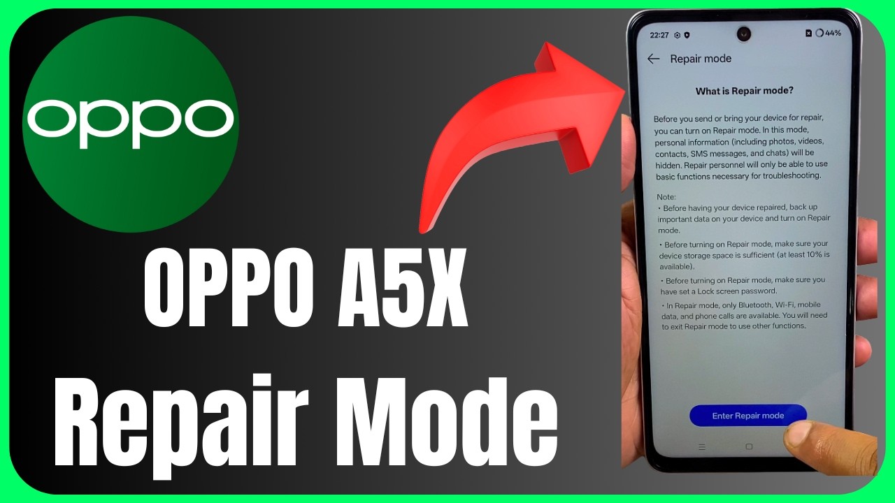 🔧 Oppo A5X Hidden Repair Mode 😱 MUST SEE!