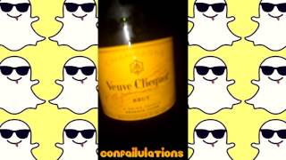 Juicy J sippin on Veuve Cliequor at  NYC Club & Smoking Loud Packs #snapchat