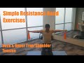 Simple Resistance Band Exercises For Neck Upper Trap Shoulder Tension And Pain