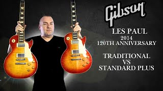 Video thumbnail for Gibson 2014 Les Paul Traditional VS Gibson 2014 Les Paul Standard Plus by Cryptic Mask Guitar