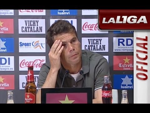 Rueda de Prensa de Rubi tras el Girona FC (3-1) AD Alcorcón - HD