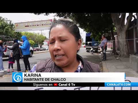 Video: Vecinos de Chalco y Valle de Chalco bloquean vialidades por obras de lumbrera