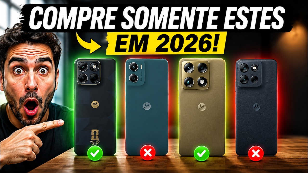 QUAL CELULAR MOTOROLA COMPRAR EM 2026? Moto G06, G15, G56 ou Edge 70? 🏁 Guia Definitivo!