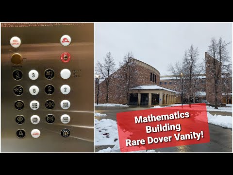 Rare Dover Hydraulic Elevator at the Mathematics Building, CU Boulder, CO