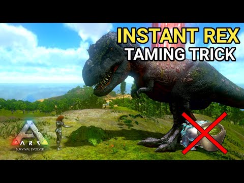 How To Tame High Level(420) Rex, Fast Taming Trick | ARK Survival Evolved Mobile