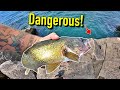 Fishing Lake Erie's Most Dangerous Fishing Spot! (Lake Erie Jetty Fishing)
