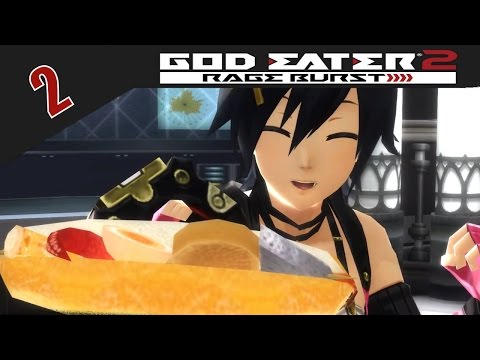 God Eater 2 Rage Burst PC / PS4 / PS VITA Let's Play Walkthrough Part 2 - Amazing Oden Sandwich