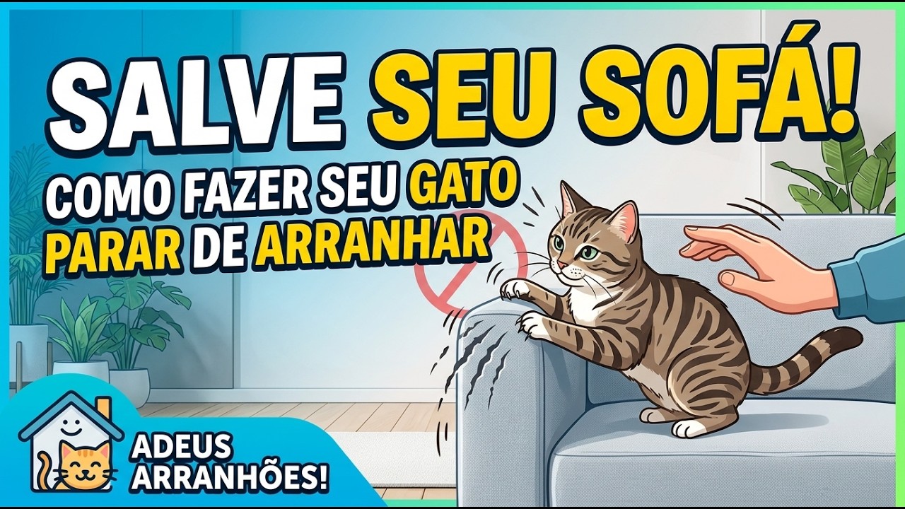 Como fazer para o GATO NÃO arranhar o SOFÁ - Gatil Hauser