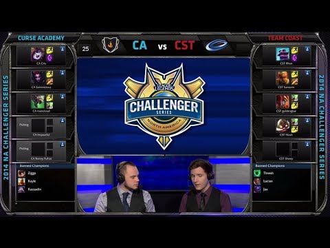 Coast vs Curse Academy (w Mancloud & SaintVicious) | Game 2 SemiFinals NA Challenger Summer 2014
