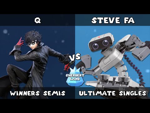Sherbert Land # 12 | Q (Joker) vs Steve From Accounting (ROB) | Winners Semis | SSBU Ultimate