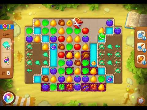 GardenScapes Level 3594 no boosters (14 moves)