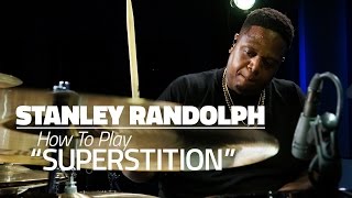 Stanley Randolph: How To Play "Superstition" - Drum Lesson (DRUMEO)