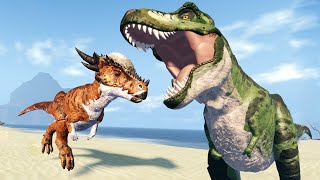 Tiranossauro Rex Amigavél? Meu Pet, Stygimoloch! Praias da Predação | Roblox: Fallen Ashes 🦖