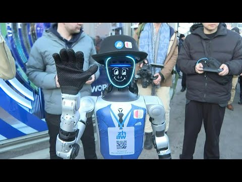 Video Thumbnail: Robots parade through streets of Davos | AFP