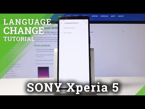 How to Switch Language in SONY Xperia 5 – Language List