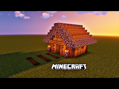 Build a small Minecraft house in minutes - tutorial!