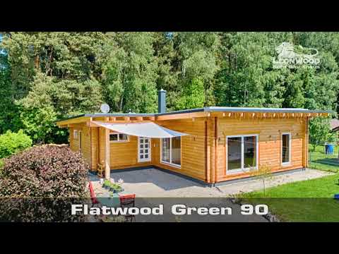 Ebenerdiges Wohnen im Blockhaus "Flatwood Green 90"