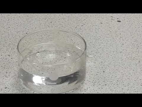 Alkali metals in water