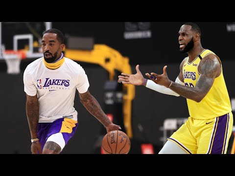 JR Smith First LAKERS Practice With LeBron James!