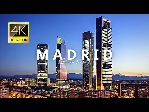 Madrid, Spain 🇪🇸 in 4K 60FPS ULTRA HD Video by Drone