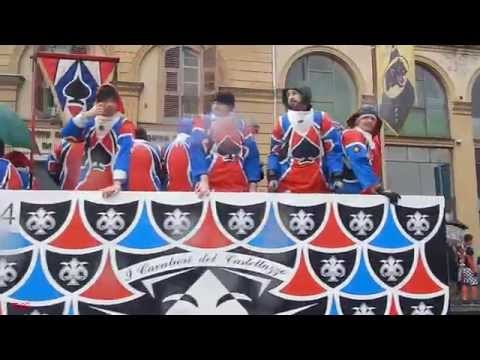 Schieramento carri da getto - 6 di 8 - Carnevale Ivrea 2014