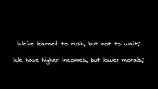 A Paradox of our Time