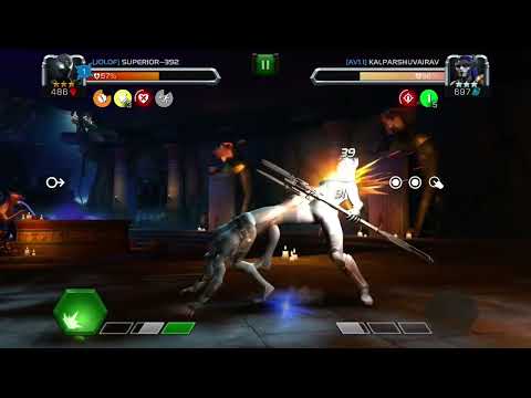 Marvel Contest of Champions Spider-Man (Stealth Suit) vs Proxima Midnight
