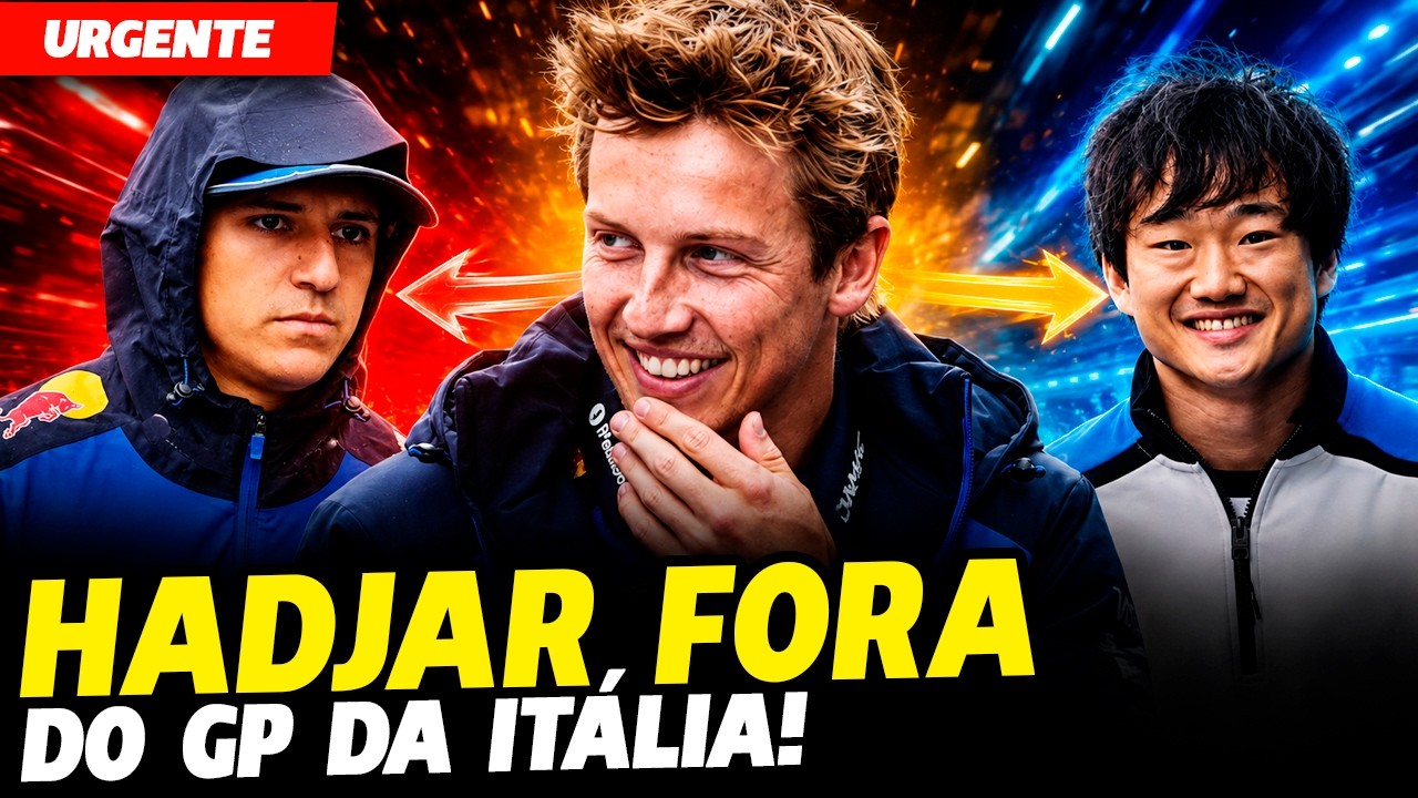 🚨URGENTE: ISACK HADJAR ESTÁ FORA DO GP DA ITÁLIA E LAWSON NA RED BULL! TSUNODA VOLTA | FÓRMULA 1